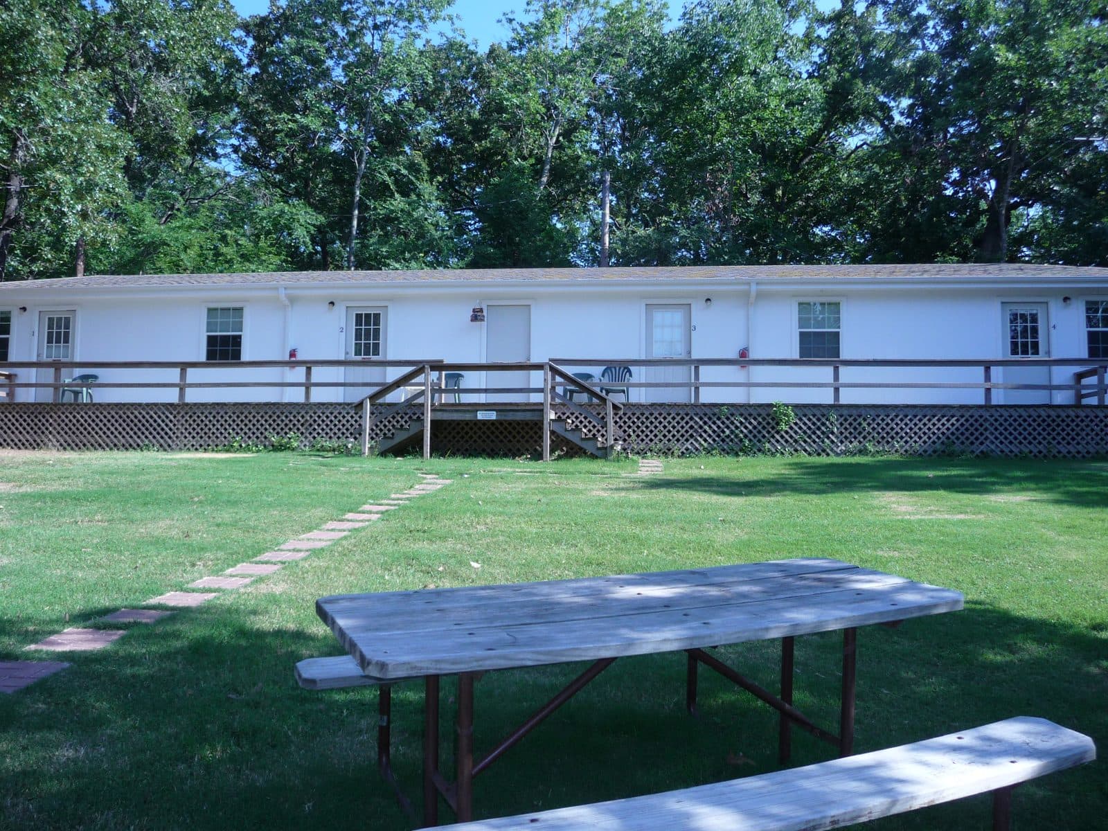 Motel building exterior